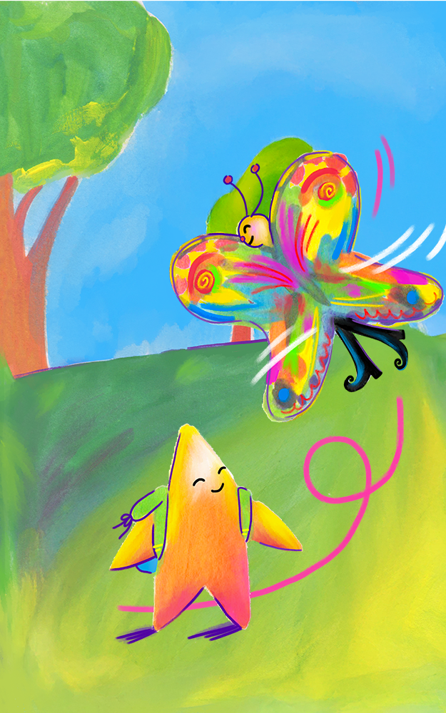 La rencontre d&rsquo;Ika et le papillon